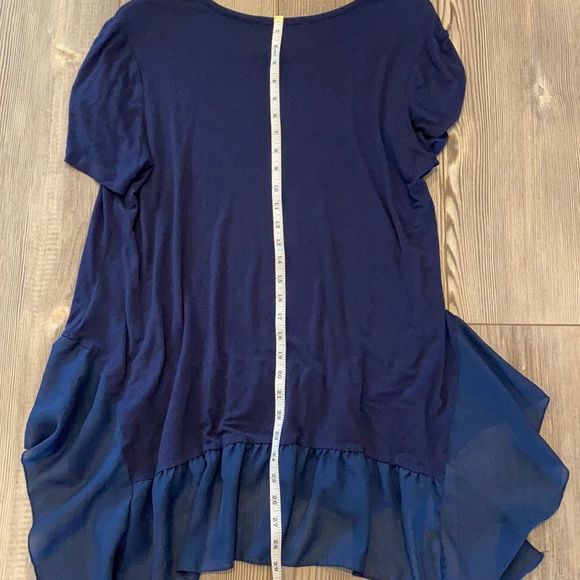 KIM & CAMI Navy Blue Top - Picture 7 of 10